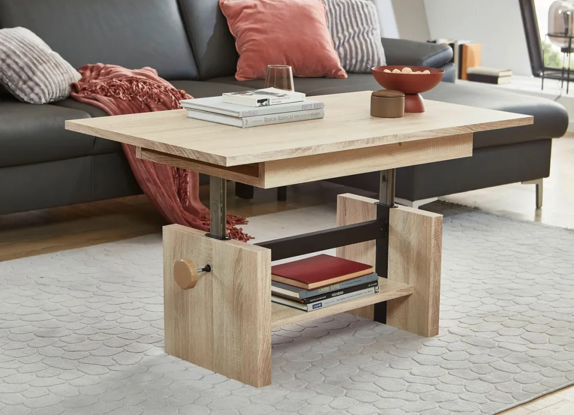 Couchtisch mit Lift-Mechanik