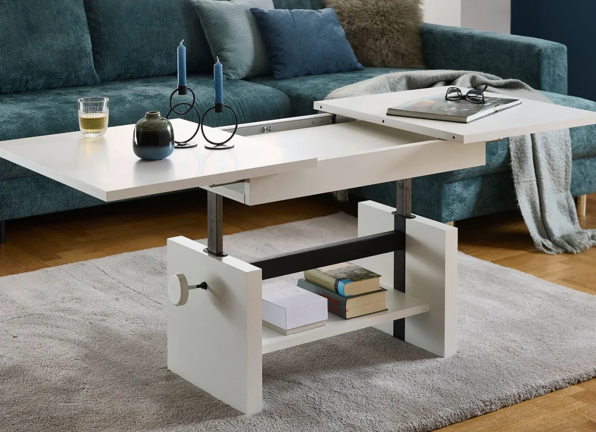 Couchtisch mit Lift-Mechanik