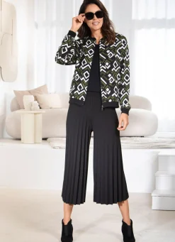 Culotte mit Plissee-Falten