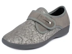 Damen Klett-Halbschuh im Blüten-Design