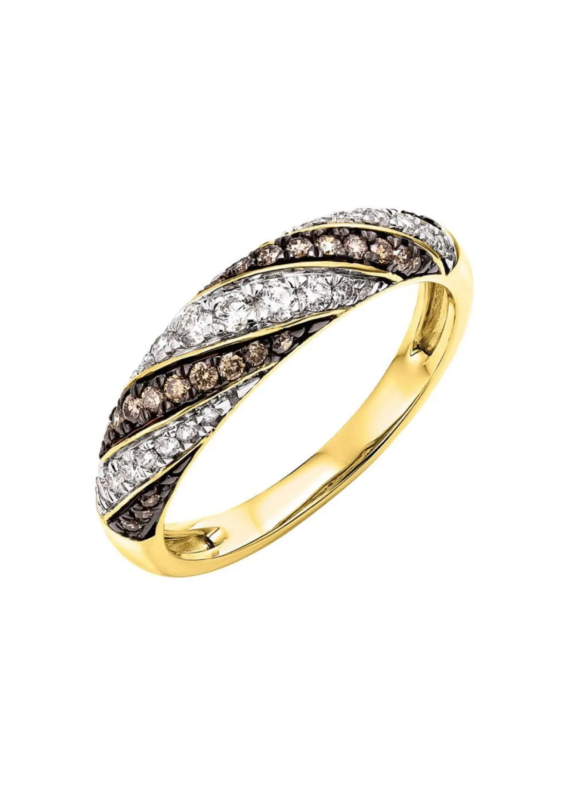 Damenring mit Brillanten und Diamanten