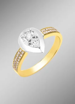 Damenring mit Diamanten und Brillanten