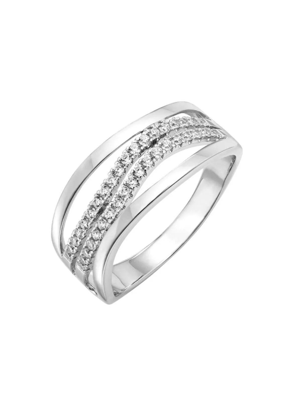 Damenring mit durchbrochenen Ringkopf