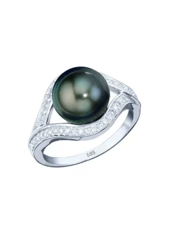 Damenring mit Tahiti-Zuchtperle und Brillanten