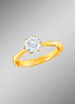 Damen-Solitärring mit Brillant