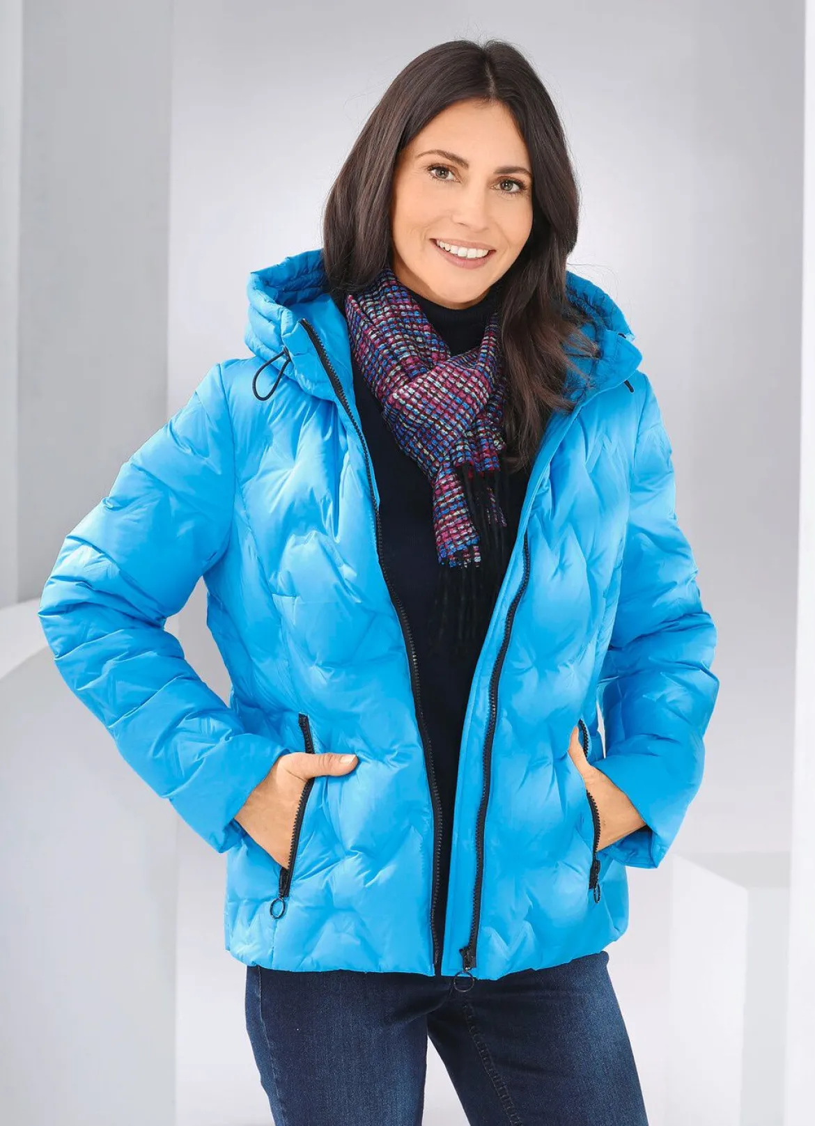 Daunenjacke mit geklebten Kammern