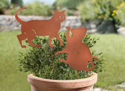 Dekostecker mit Katzen-Motiv, 2er-Set