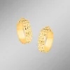 Diamantierte Creolen aus Gold