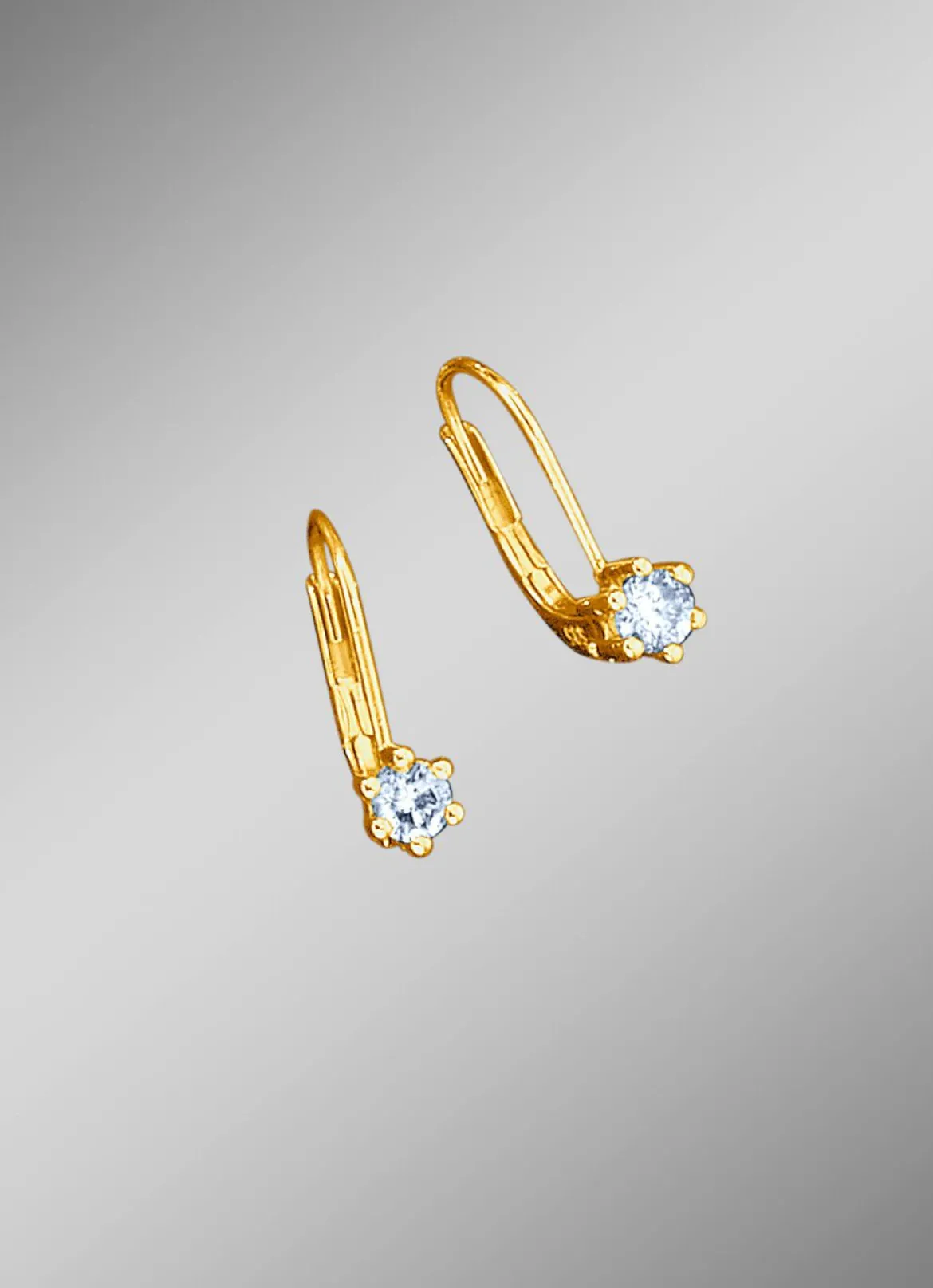 Diamant-Ohrringe mit 2 Brillanten