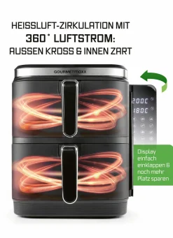 Digitale Doppelkammer-Heißluftfritteuse „FryUP“