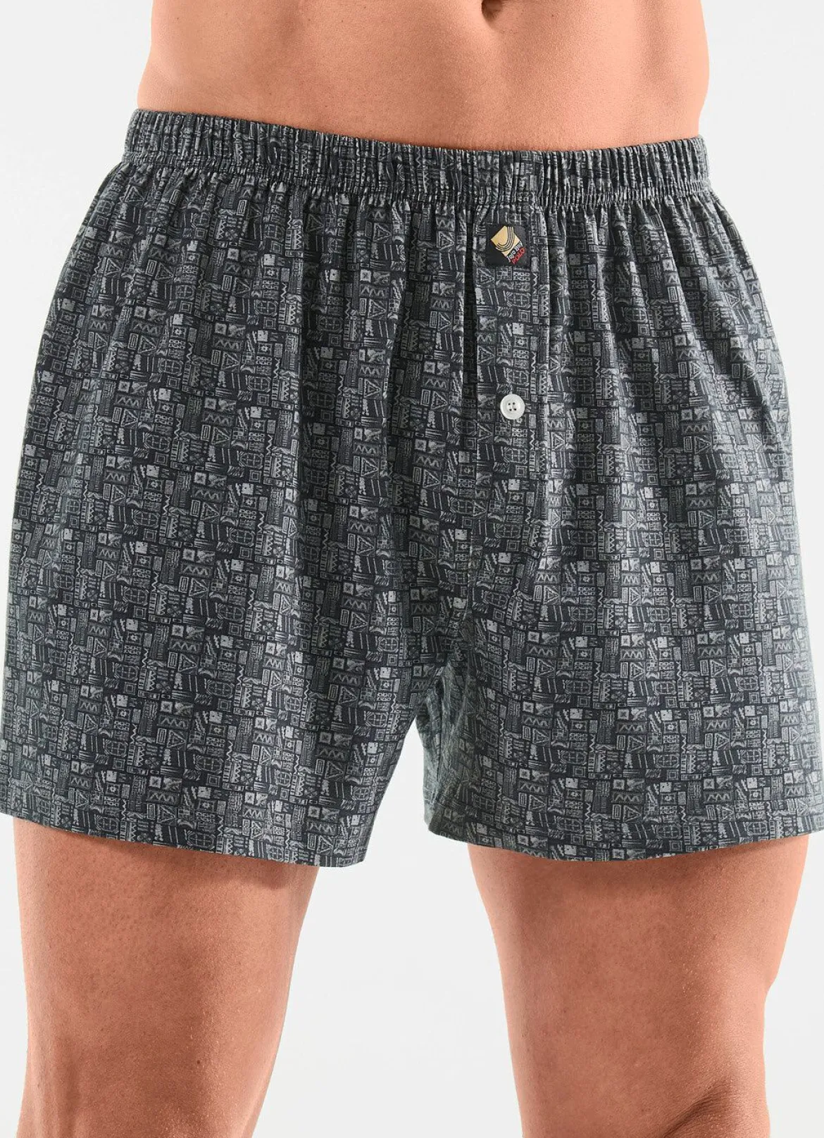 Dreierpack Boxershorts mit Alloverdessin