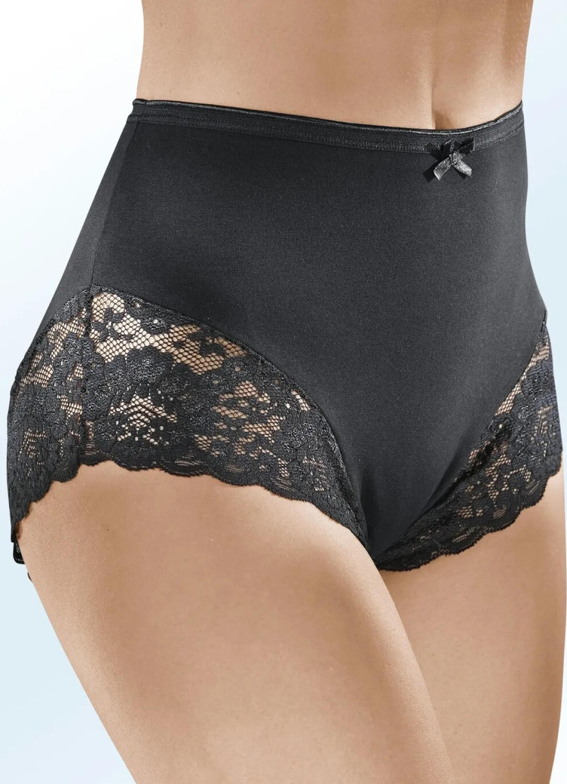 Dreierpack Pants mit Elastikspitze