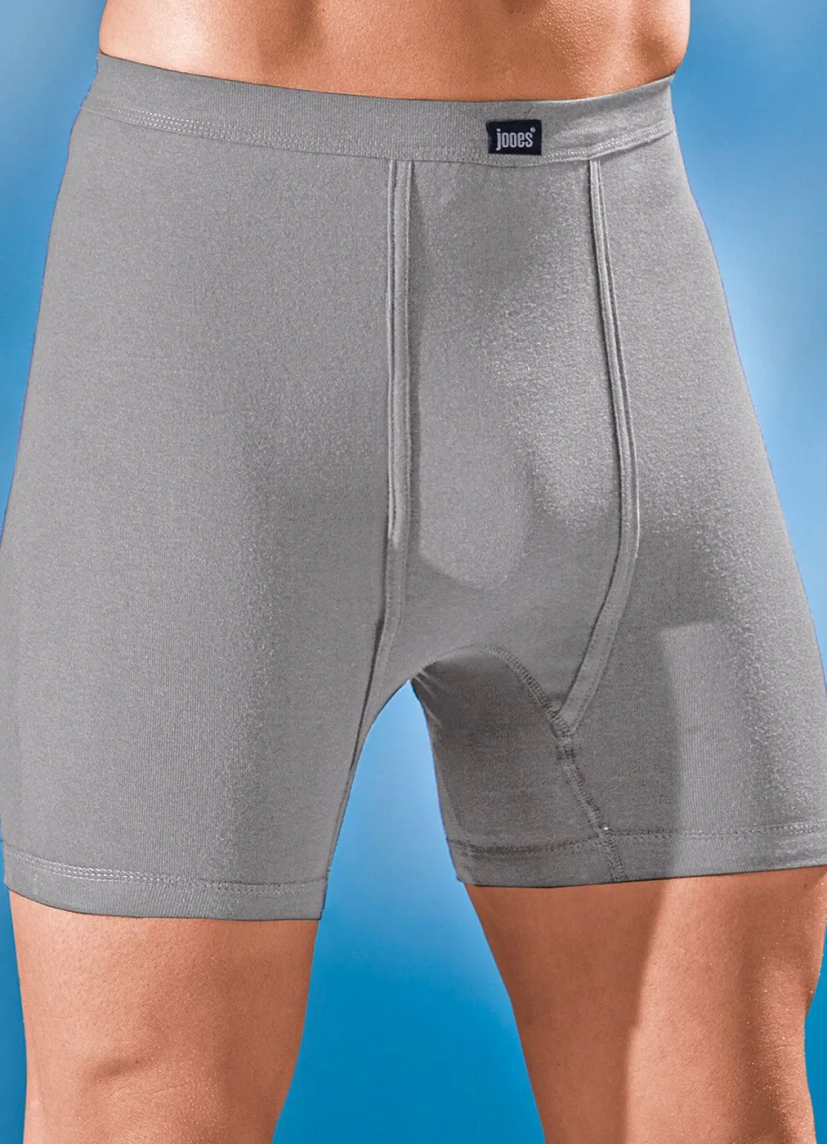 Dreierpack Unterhosen aus Feinripp mit Eingriff, uni bunt