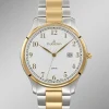 Dugena-Quartz-Herrenuhr mit Edelstahlbandgehäuse