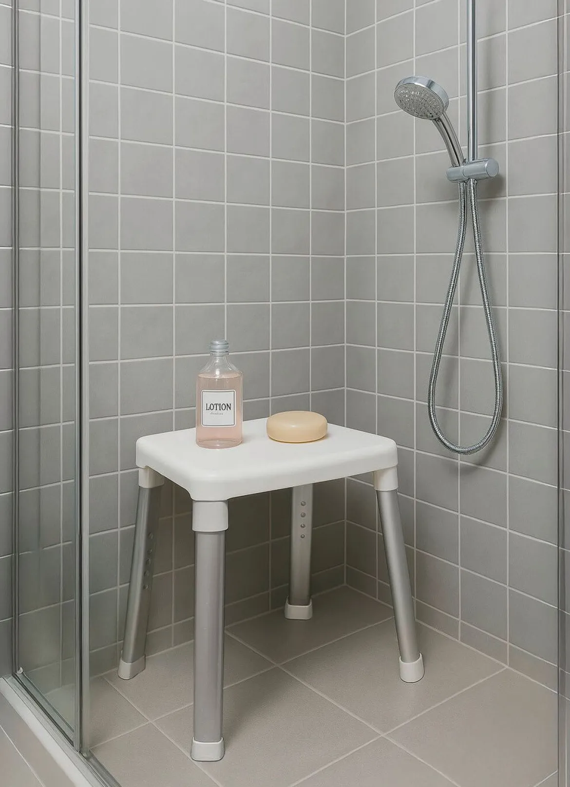Dusch- und Badehocker mit extra großer Sitzfläche