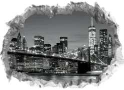 3D-Wand-Tattoo New York mit beeindruckendem 3D-Effekt