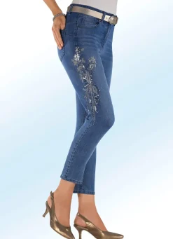 Edel-Jeans mit funkelnden Pailetten