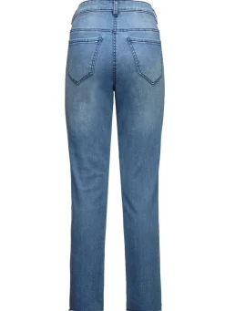 Edel-Jeans mit tollen Glitzersteinchen und Fransensaum