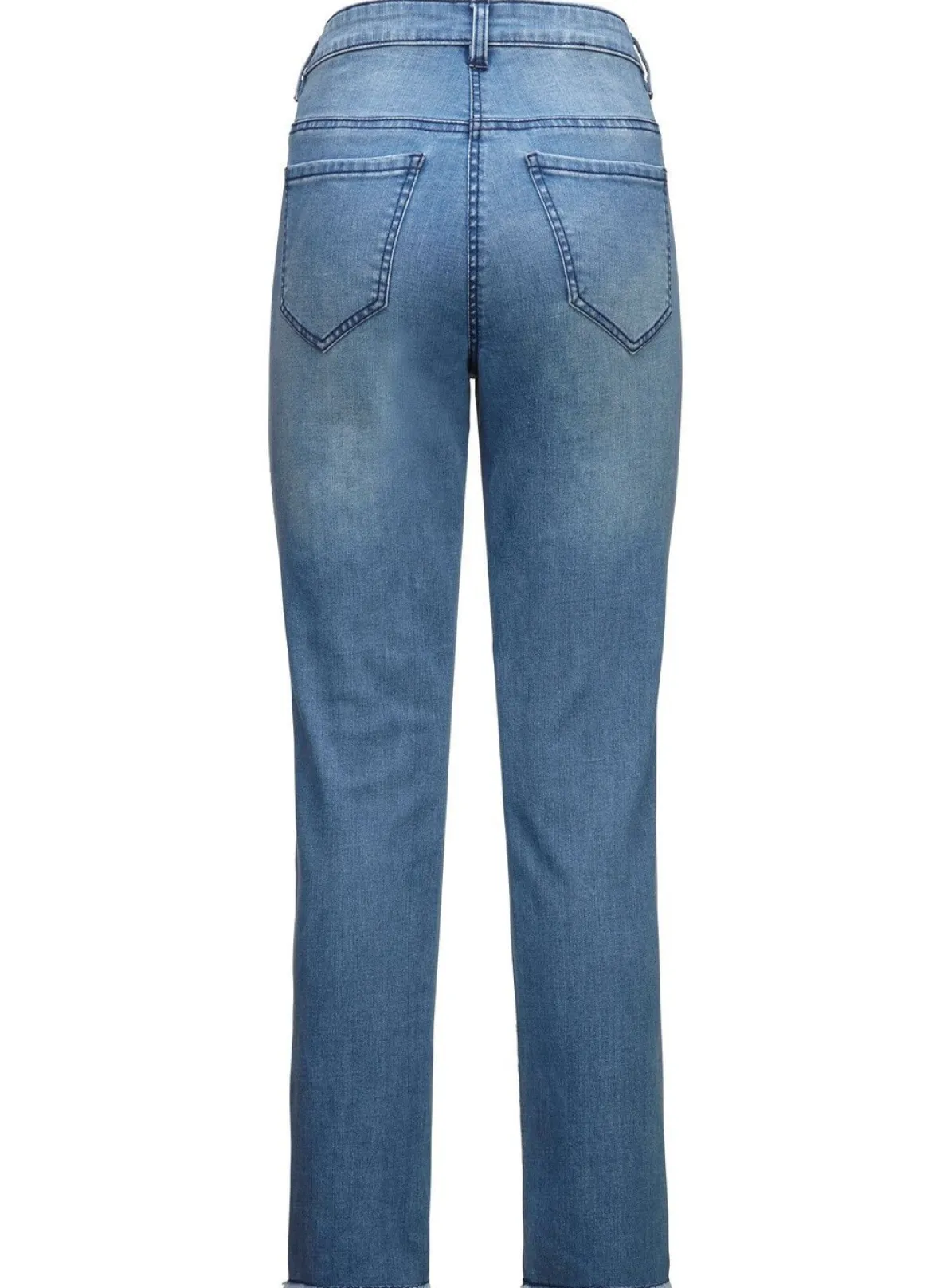 Edel-Jeans mit tollen Glitzersteinchen und Fransensaum