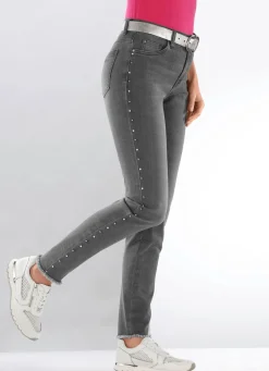 Edel-Jeans mit tollen Zierperlen