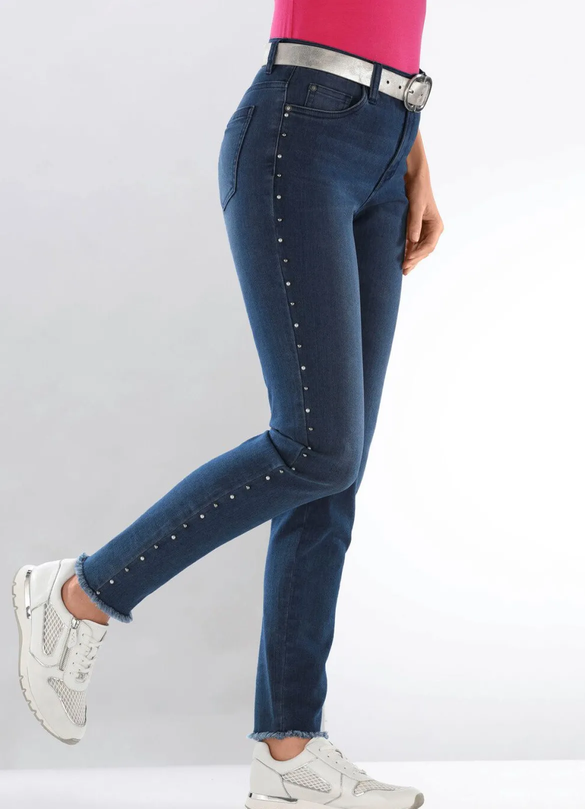 Edel-Jeans mit tollen Zierperlen