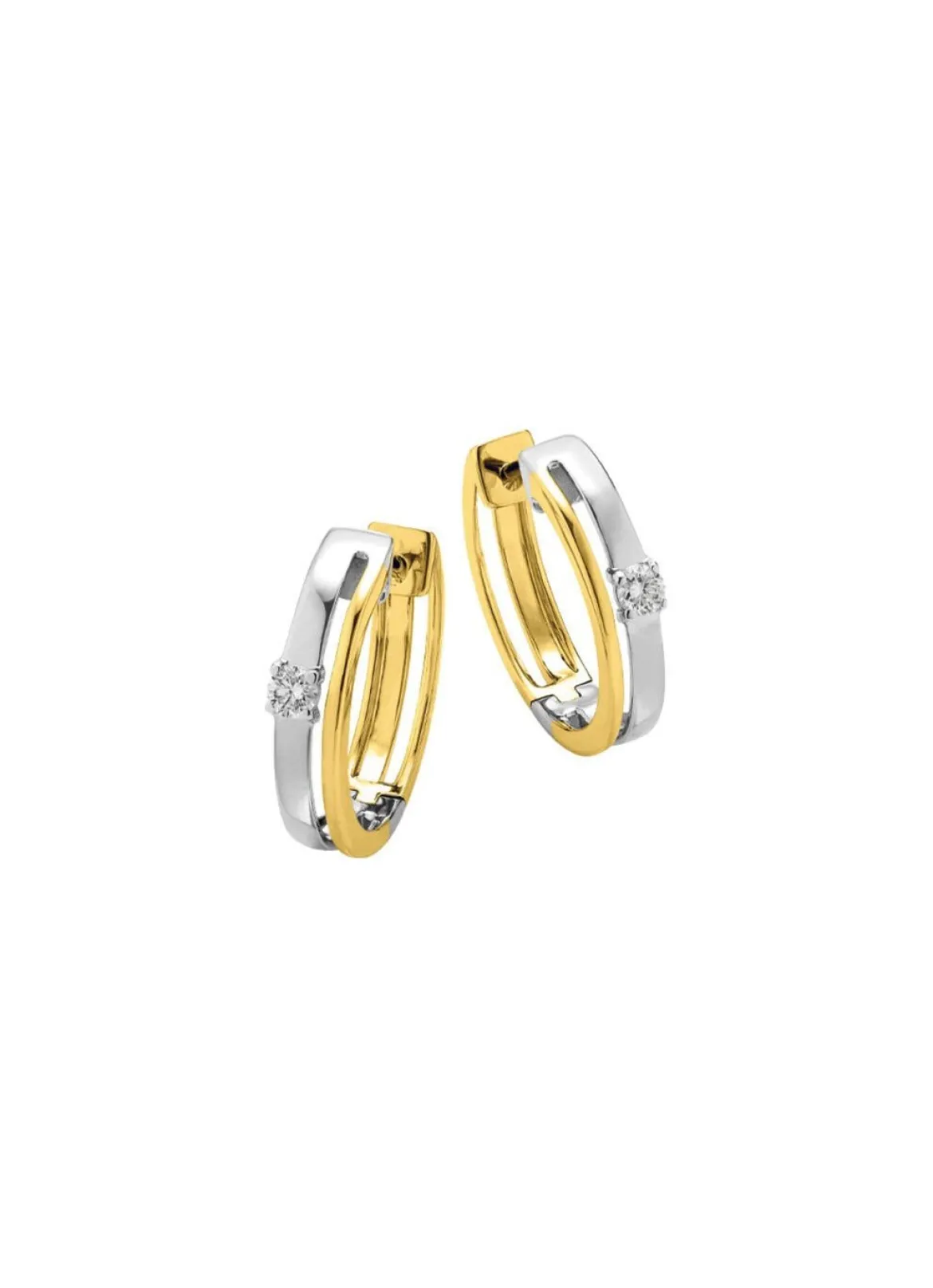 Elegante Klappcreolen mit Brillanten