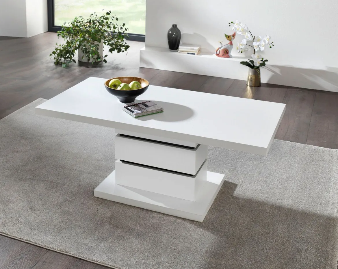 Eleganter Couchtisch mit Marmor-Optik