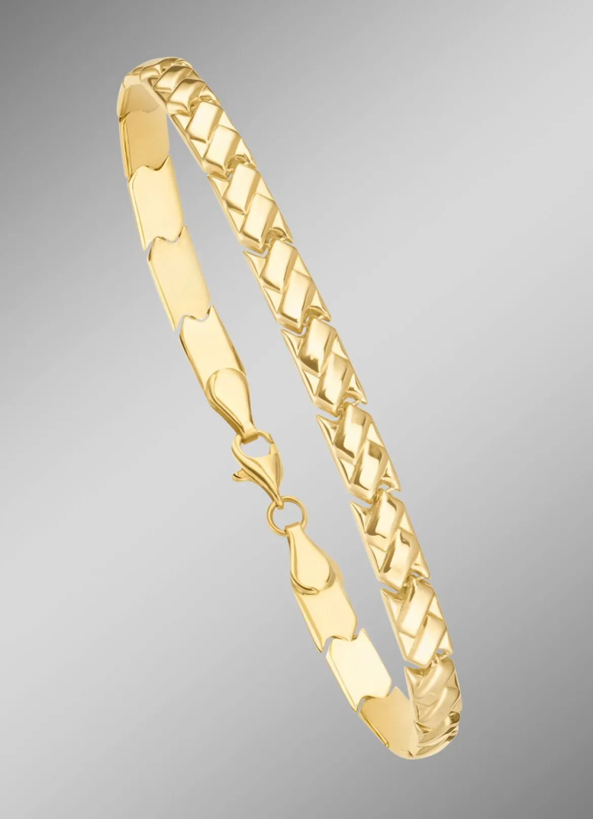 Elegantes, glänzendes Armband mit Karabiner