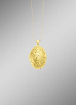Elegantes, vergoldetes Medaillon aus Silber 925/- fein