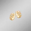 Eleganz in jeder Facette – Tricolor-Klappcreolen