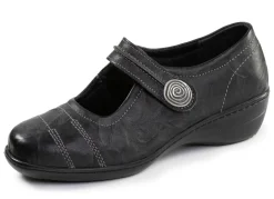 ELENA EDEN, bequeme Damen-Spangenschuhe, Weite H, mit herausnehmbarem Fußbett