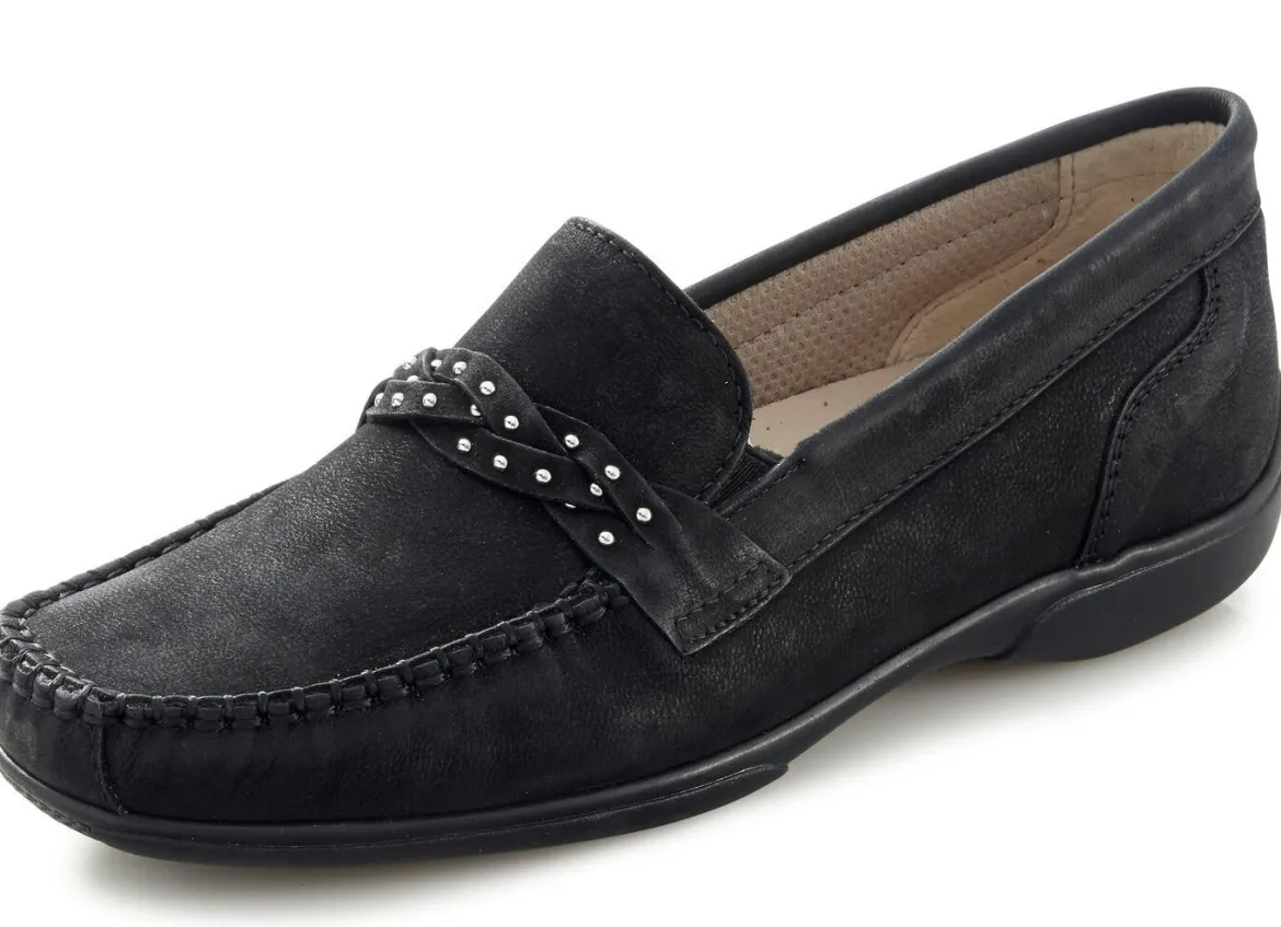 ELENA EDEN, bequeme Damen-Slipper, Weite H, mit herausnehmbarem Fußbett