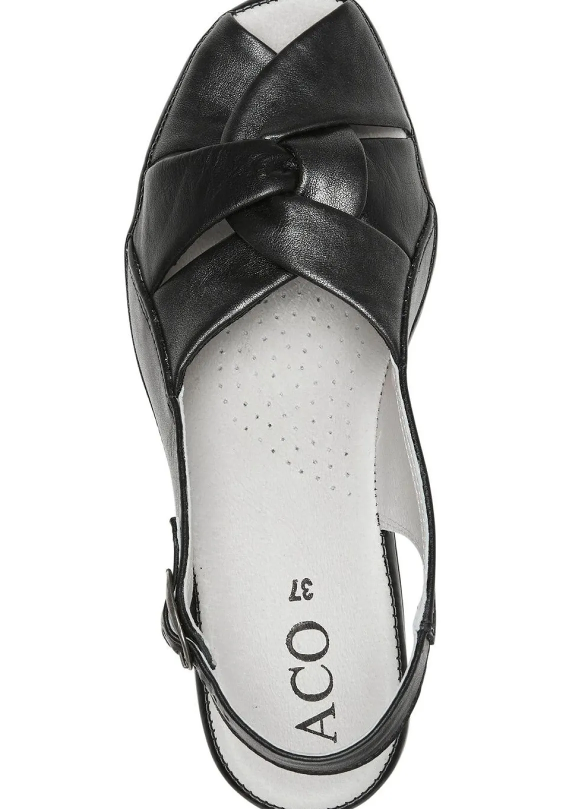 ELENA EDEN, elegante Damen-Sandalen, Weite G, aus Leder