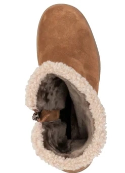 ELENA EDEN, gefütterte Damen-Stiefel, Winterschuhe, Weite H, mit Lammfell