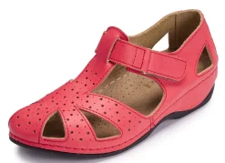 ELENA EDEN, klassische Damen-Sandalen, Weite H, mit Klettverschluss