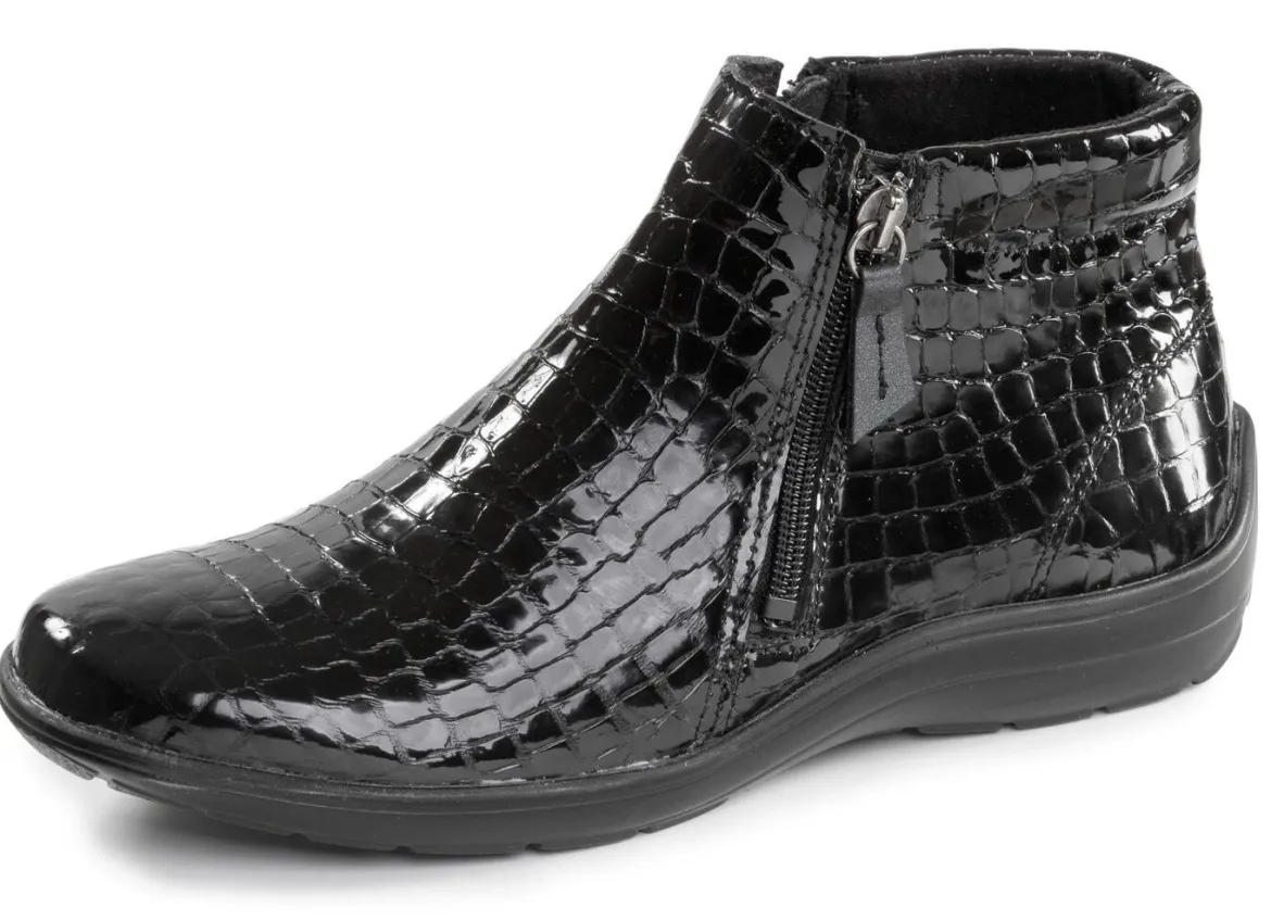 ELENA EDEN, komfortable Damen-Stiefeletten, Weite H, mit herausnehmbarem Fußbett