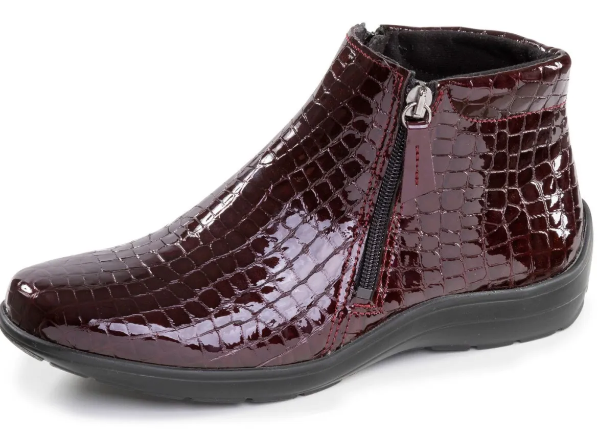 ELENA EDEN, komfortable Damen-Stiefeletten, Weite H, mit herausnehmbarem Fußbett
