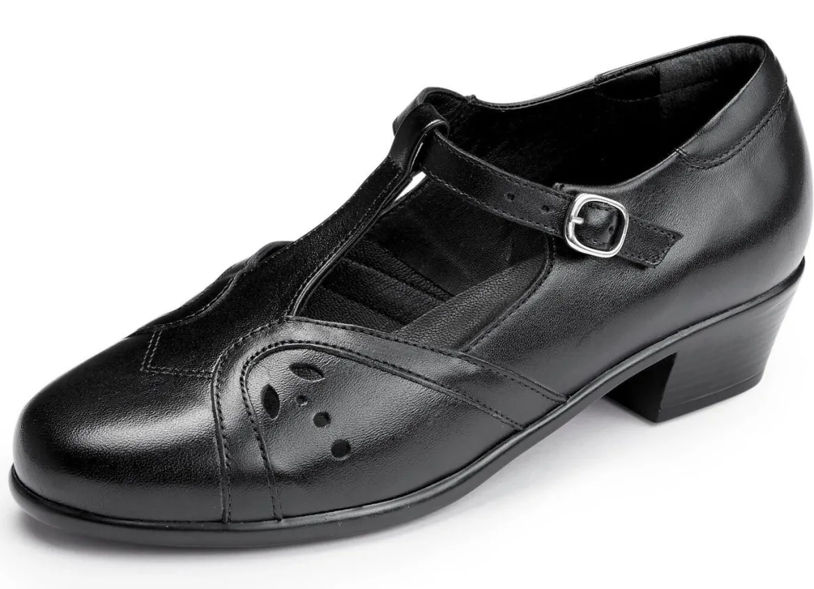 ELENA EDEN, schicke Damen-Pumps, Weite H, aus Leder