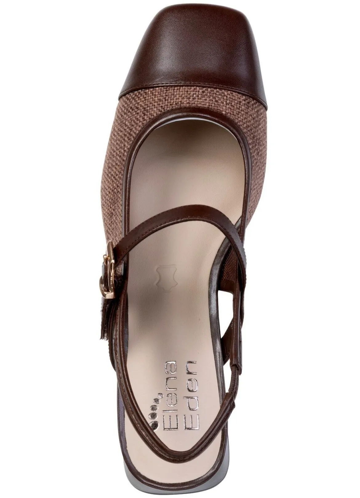 ELENA EDEN, schicke Damen-Slingpumps, Weite G, mit Klettverschluss