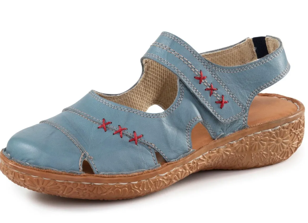 ELENA EDEN Slipper aus Nappaleder mit Knitter-Struktur