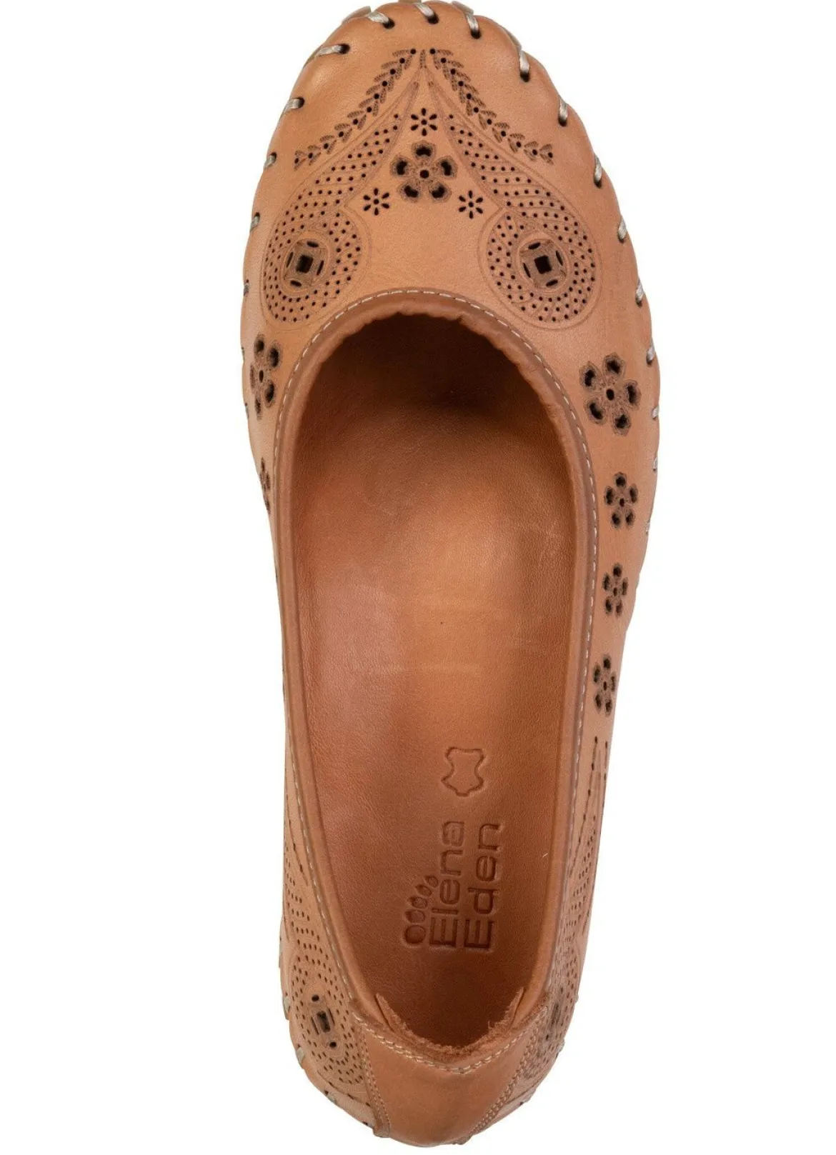 ELENA EDEN, sommerliche Damen-Ballerinas, Weite G, mit herausnehmbarem Fußbett