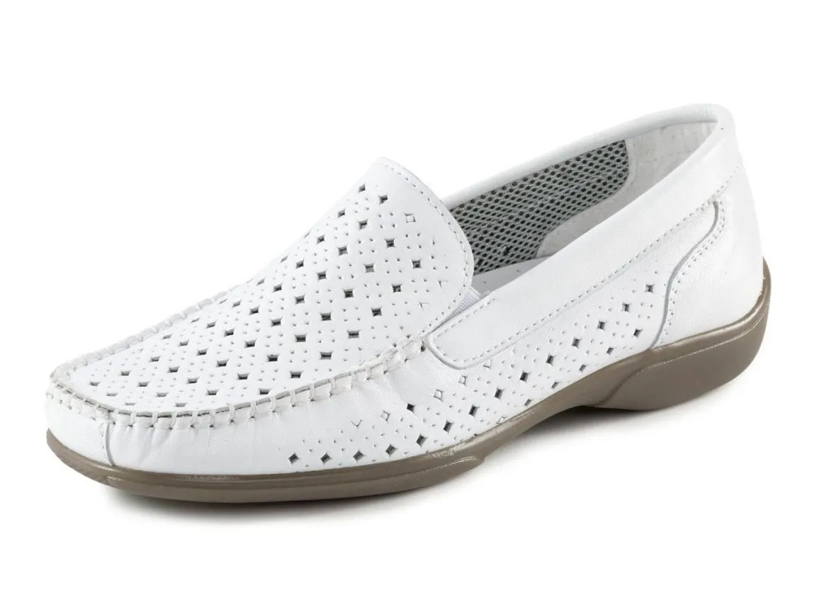 ELENA EDEN, sommerliche Damen-Slipper, Weite H, mit herausnehmbarem Fußbett