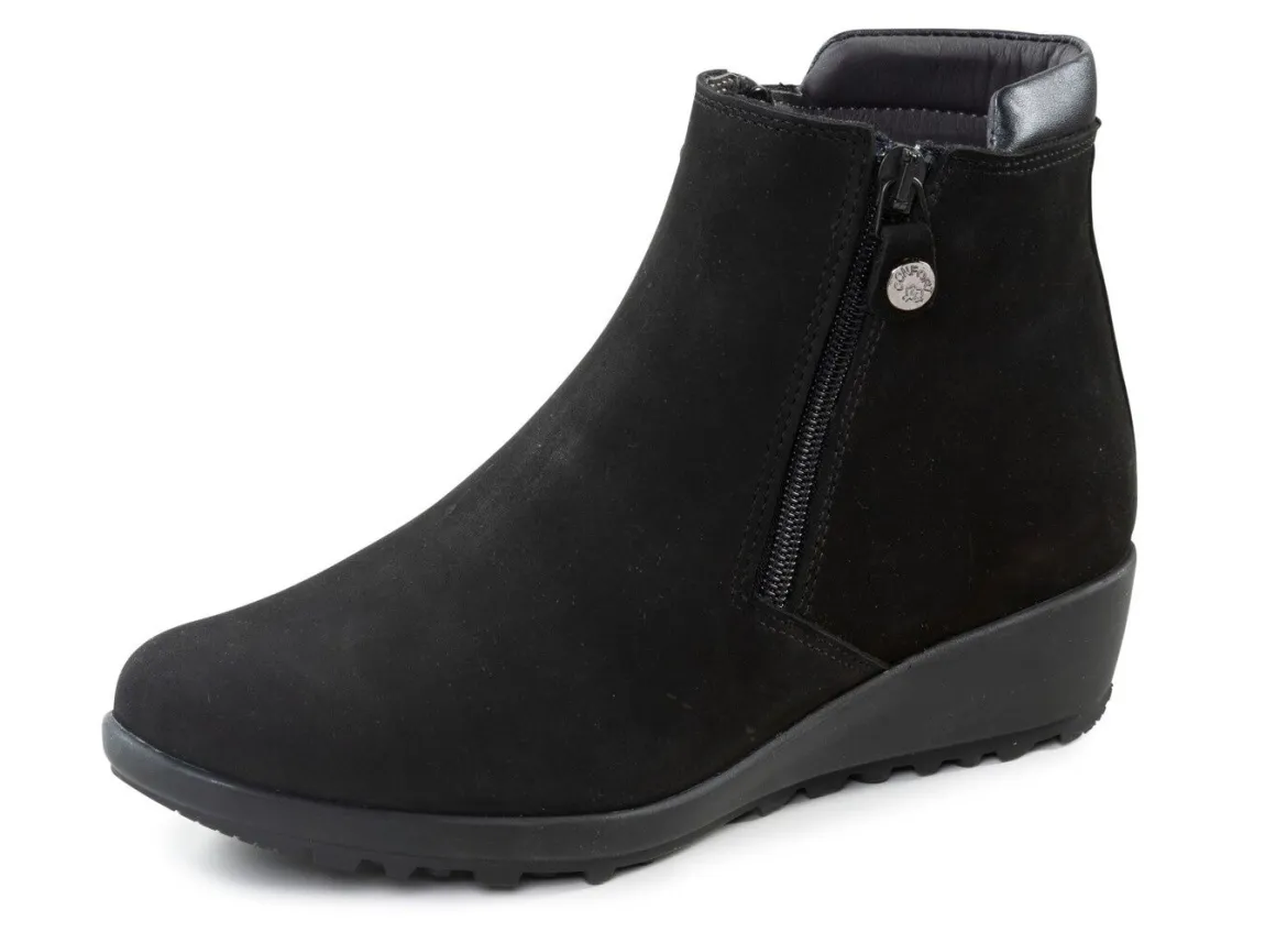 ELENA EDEN Stiefelette mit Nappaleder-Besatz