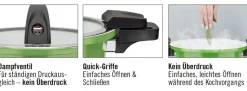 Energiespartopf mit Niedrigdruck-Schnellkochtopfdeckel