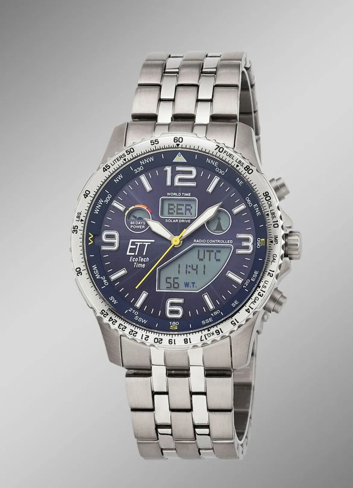 ETT EGS-11575-31M Professional Funk-Solar-Herrenuhr