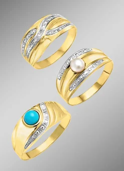 Exklusives Damenring-Set in Bicolor