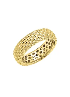 Exquisite Gold-Eleganz: Damenring mit Ziselierung
