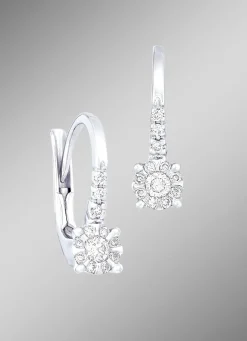 Exquisite Ohrringe mit 24 Brillanten