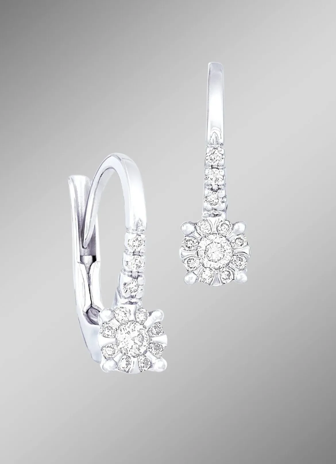 Exquisite Ohrringe mit 24 Brillanten