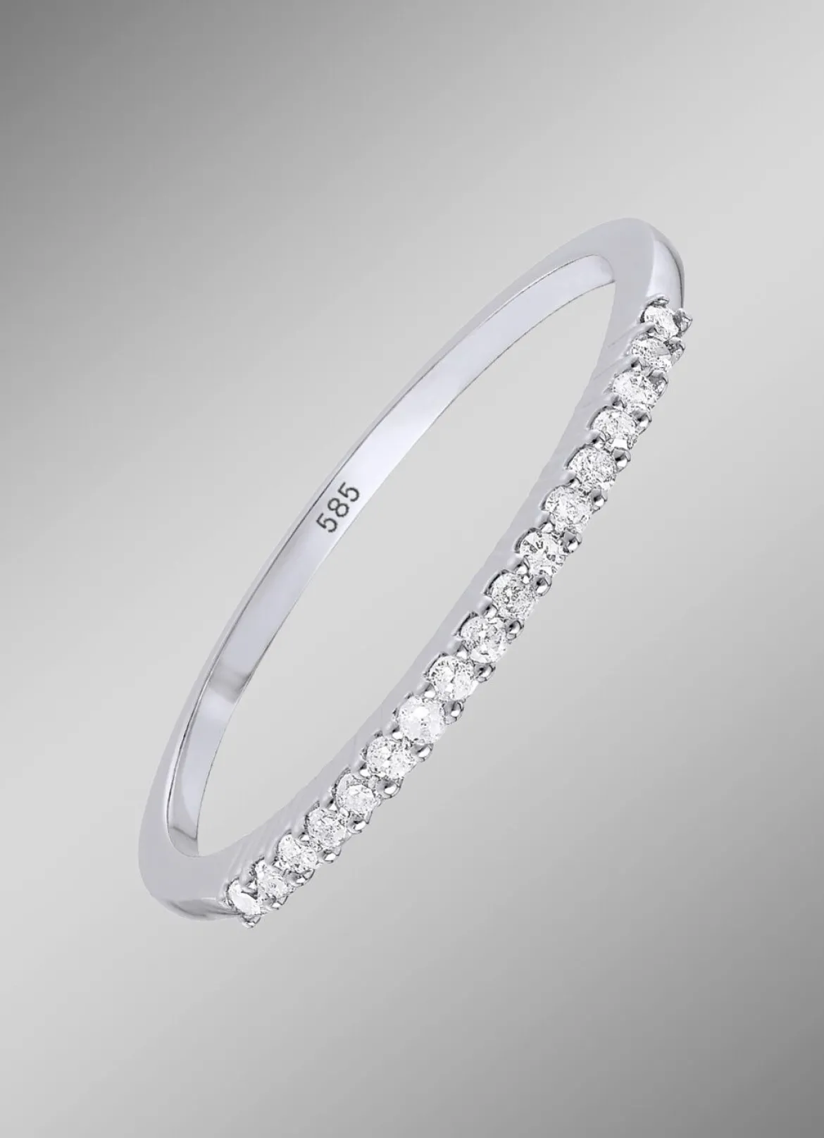 Exquisiter Damenring mit weißen Diamanten